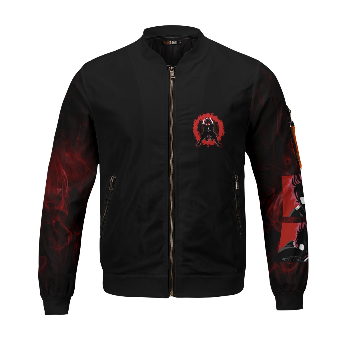 red-tanjiro-bomber-jacket-642468 red tanjiro bomber jacket 642468 - Gear Anime