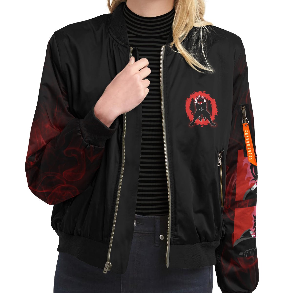 red-tanjiro-bomber-jacket-950725 red tanjiro bomber jacket 950725 - Gear Anime