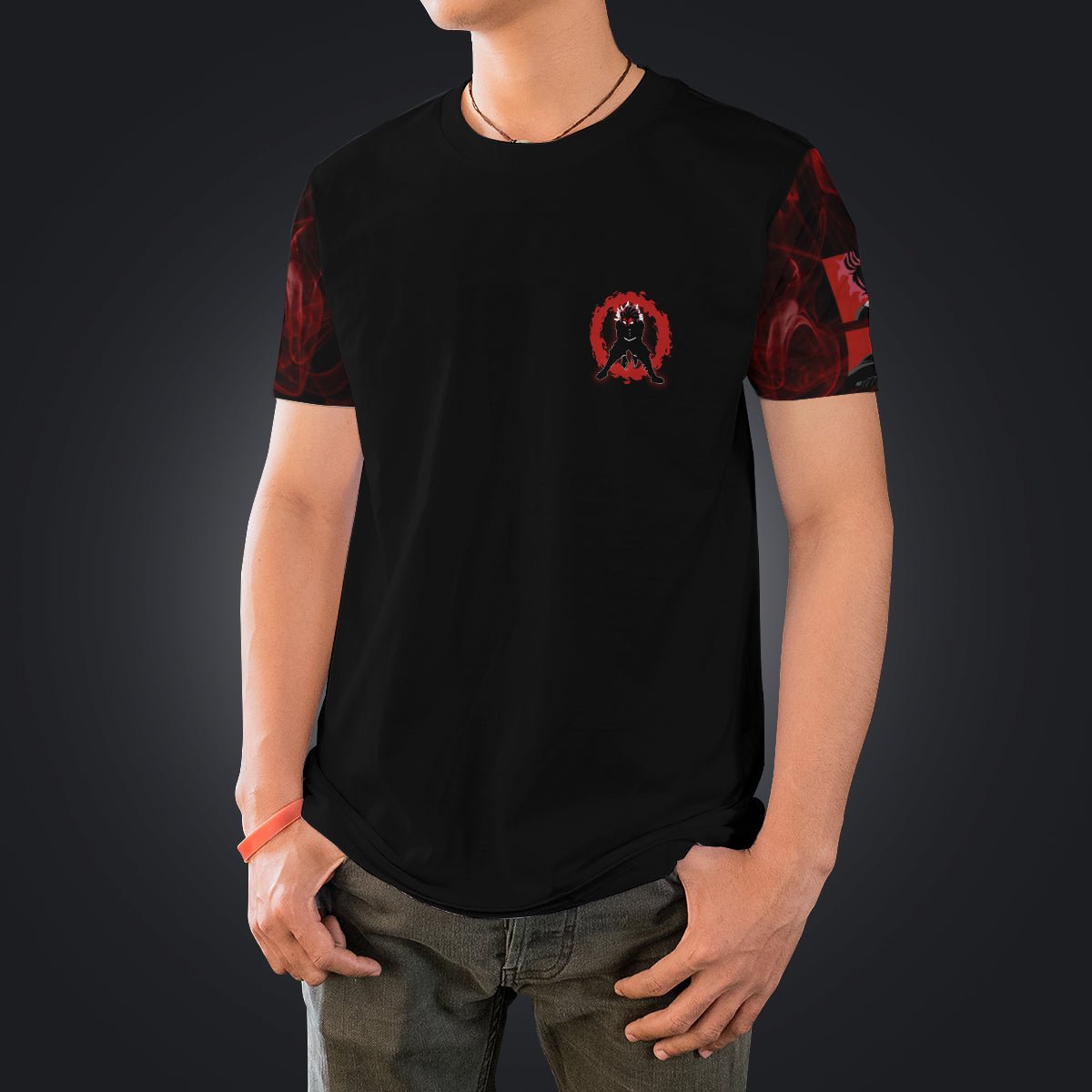 red-tanjiro-unisex-t-shirt-409504 red tanjiro unisex t shirt 409504 - Gear Anime