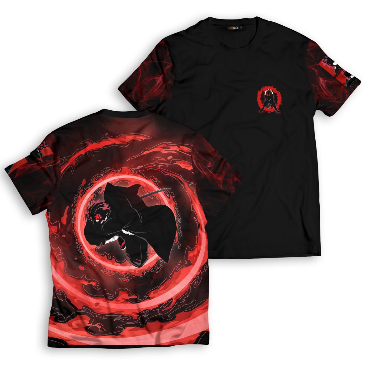 Demon Slayer T-Shirts - Red Tanjiro Unisex T-Shirt FH0709 6 - Gear Anime red tanjiro unisex t shirt 840917 - Gear Anime