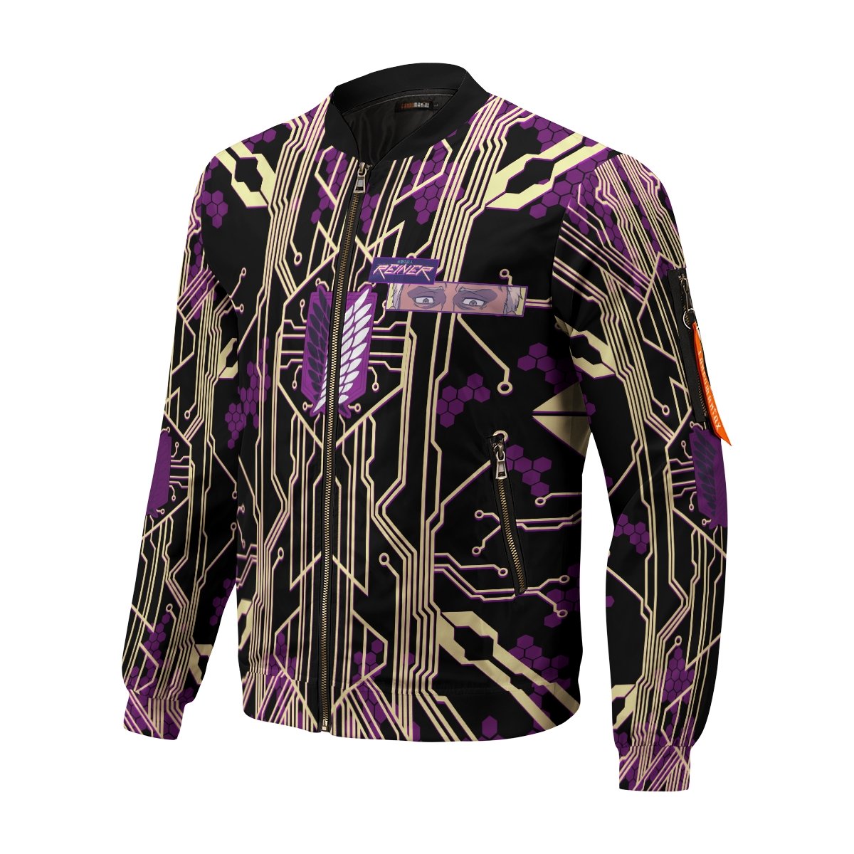 reiner-cyber-bomber-jacket-990363 reiner cyber bomber jacket 990363 - Gear Anime
