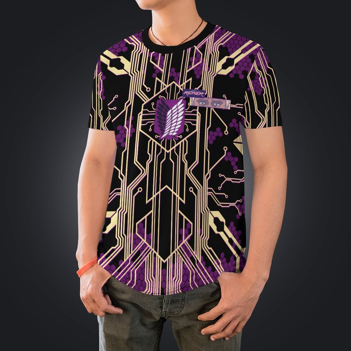 reiner-cyber-unisex-t-shirt-725013 reiner cyber unisex t shirt 725013 - Gear Anime