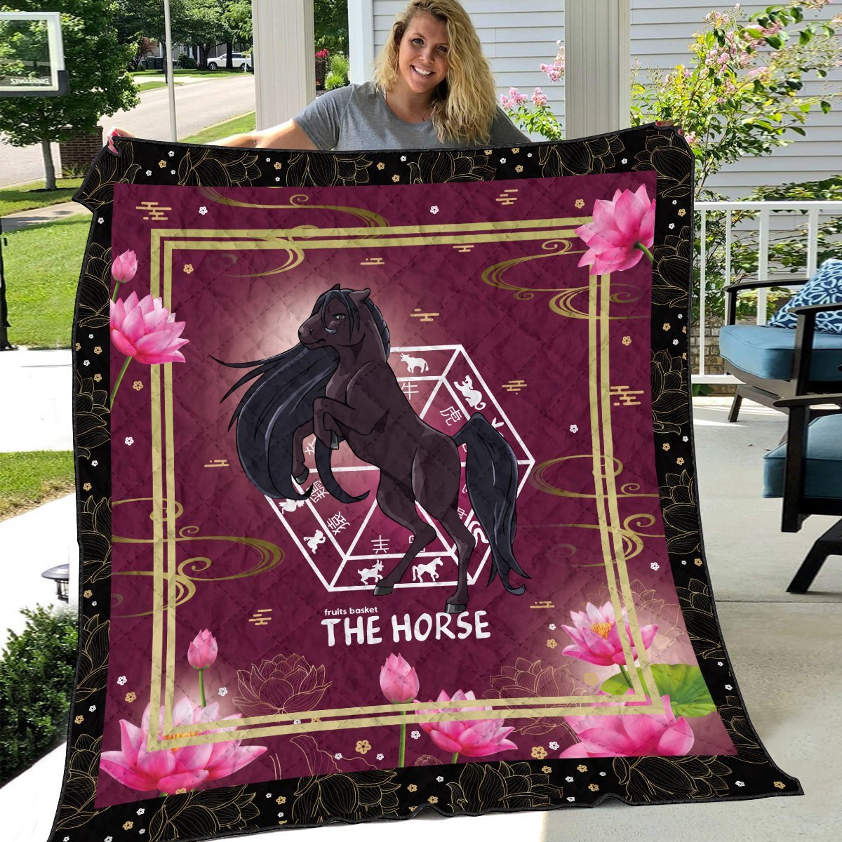 rin-the-horse-quilt-blanket-234022 rin the horse quilt blanket 234022 - Gear Anime