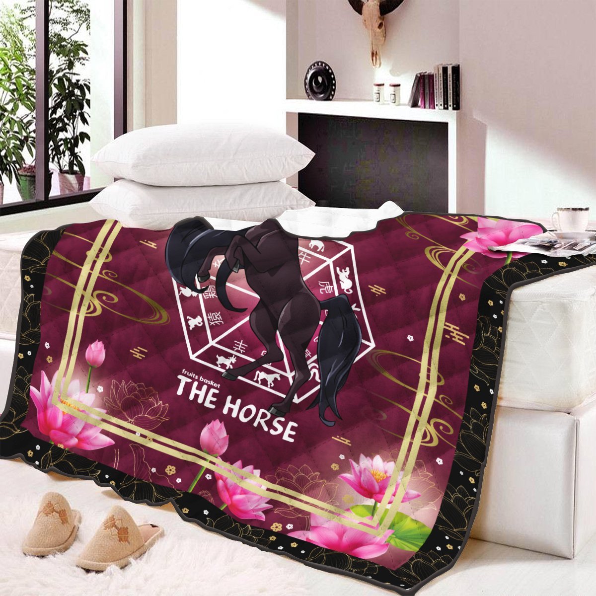 rin-the-horse-quilt-blanket-886605 rin the horse quilt blanket 886605 - Gear Anime
