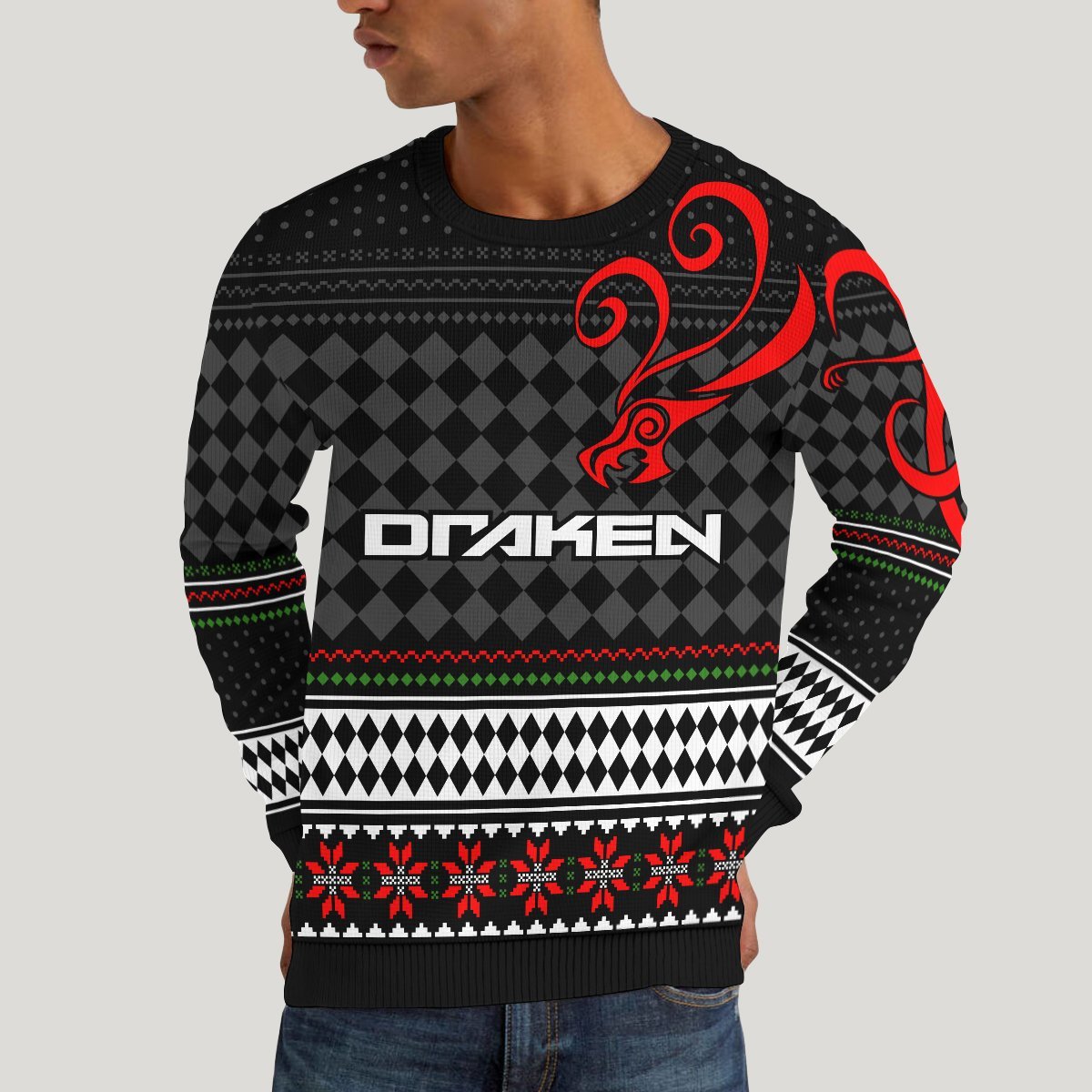 ryuguji-xmas-unisex-wool-sweater-121544 ryuguji xmas unisex wool sweater 121544 - Gear Anime