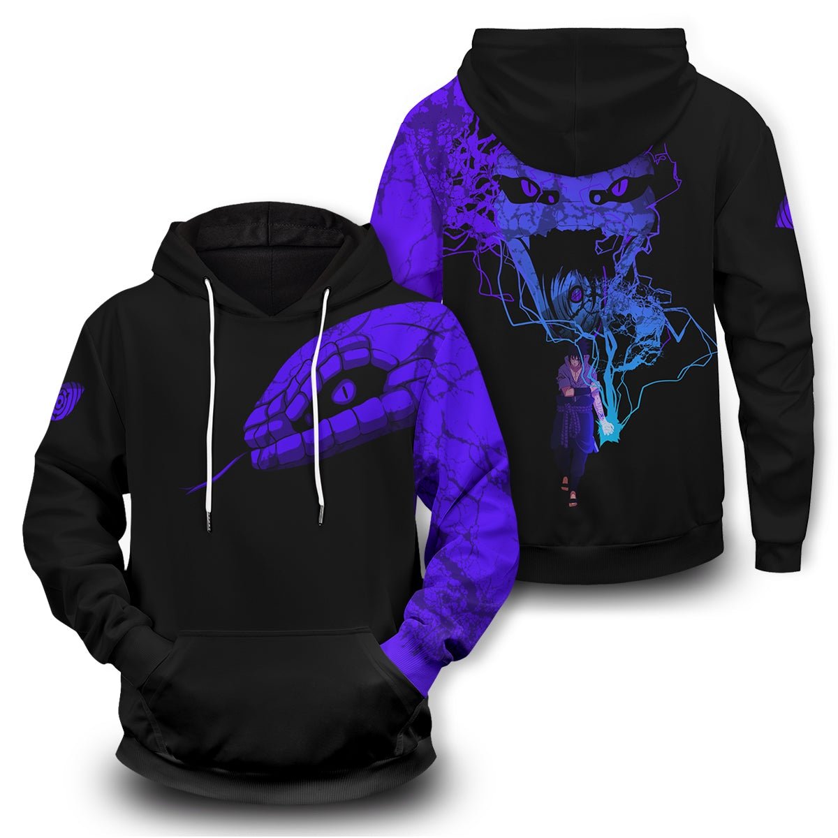 Naruto Hoodies - Sasuke Summoning Aoda Unisex Pullover Hoodie FH0709 7 - Gear Anime sasuke summoning aoda unisex pullover hoodie 900778 - Gear Anime