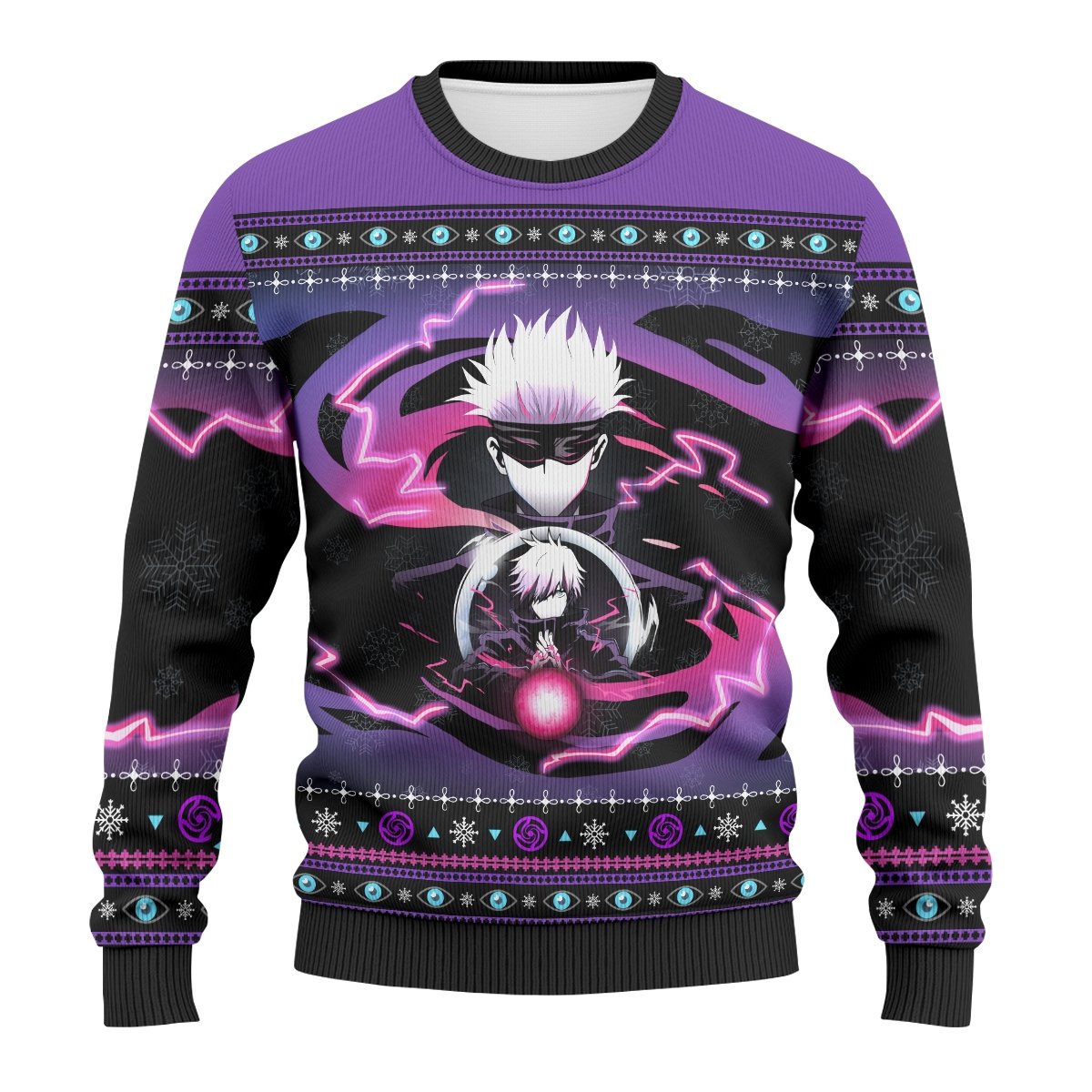 satoru-gojo-unisex-wool-sweater-168649 satoru gojo unisex wool sweater 168649 - Gear Anime