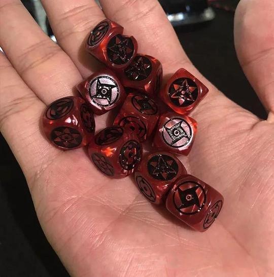 sharingan-dice-set-833807 sharingan dice set 833807 - Gear Anime