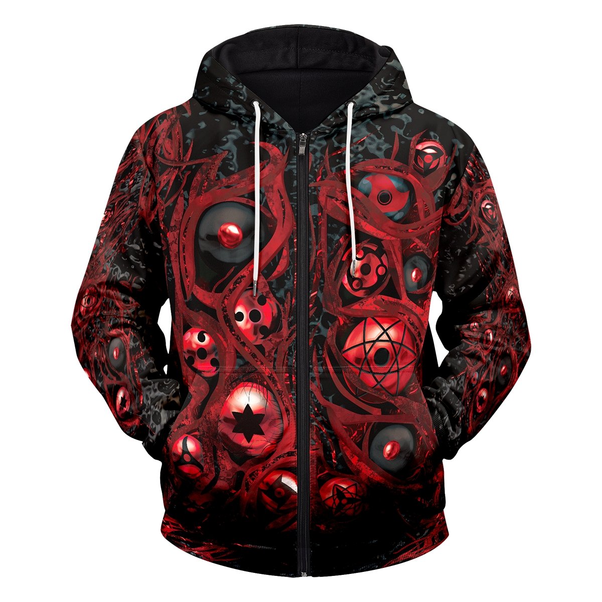 sharingan eyes unisex zipped hoodie 881332 - Gear Anime