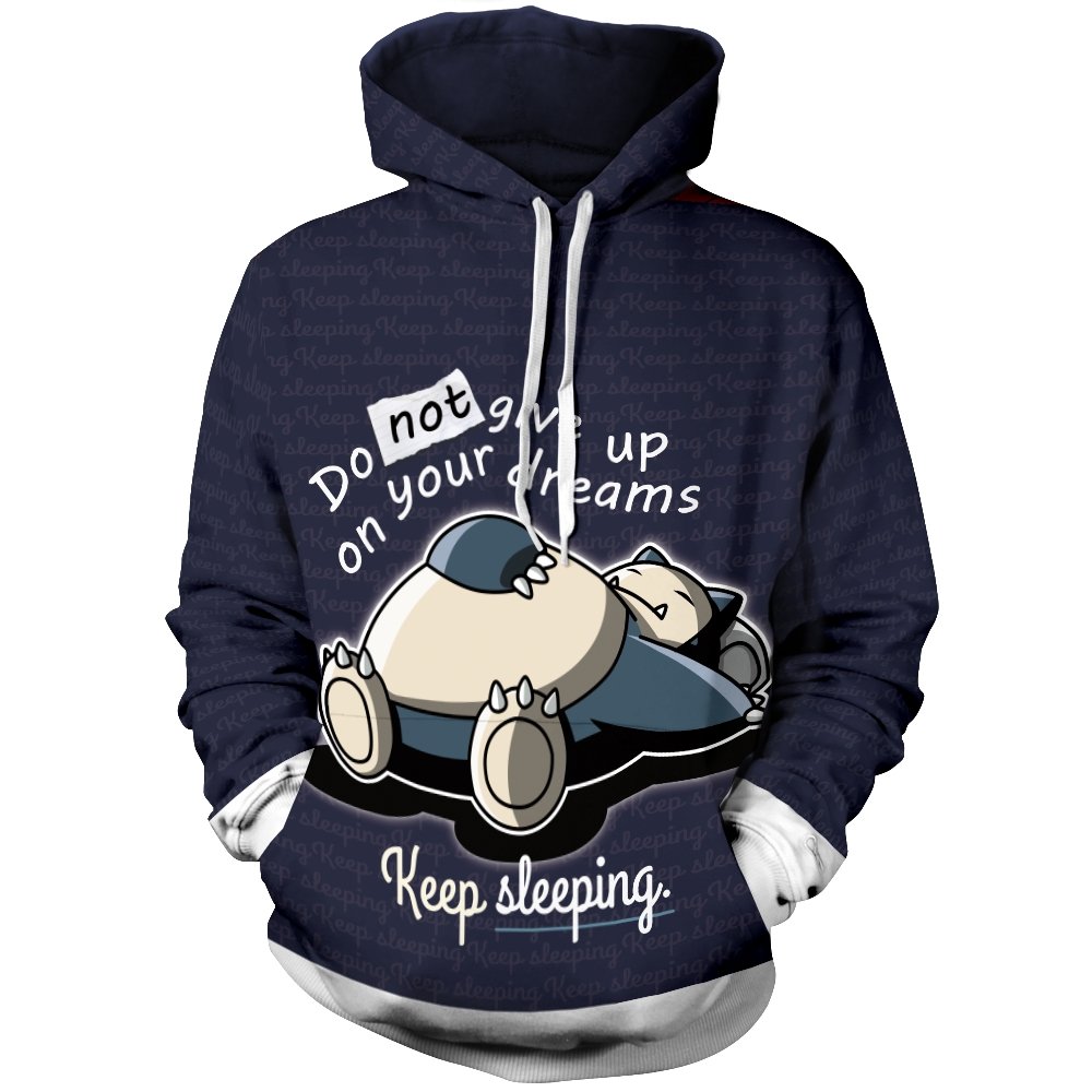 Pokemon Hoodies - Sleeping is Life Unisex Pullover Hoodie FH0709 3 - Gear Anime sleeping is life unisex pullover hoodie 452530 - Gear Anime