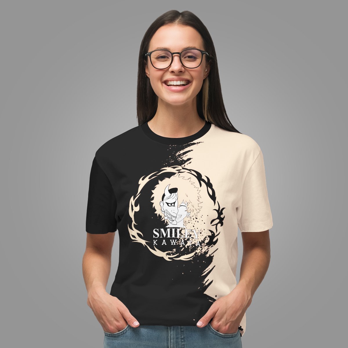 smiley-kawata-unisex-t-shirt-667864 smiley kawata unisex t shirt 667864 - Gear Anime