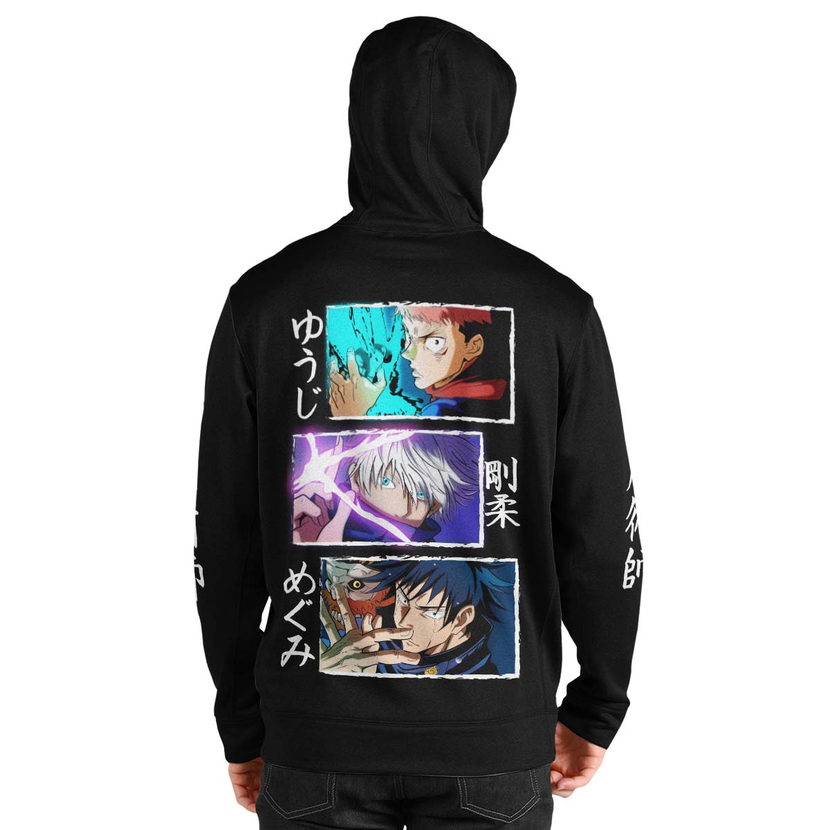 sorcerer-trio-panel-unisex-pullover-hoodie-371304 sorcerer trio panel unisex pullover hoodie 371304 - Gear Anime