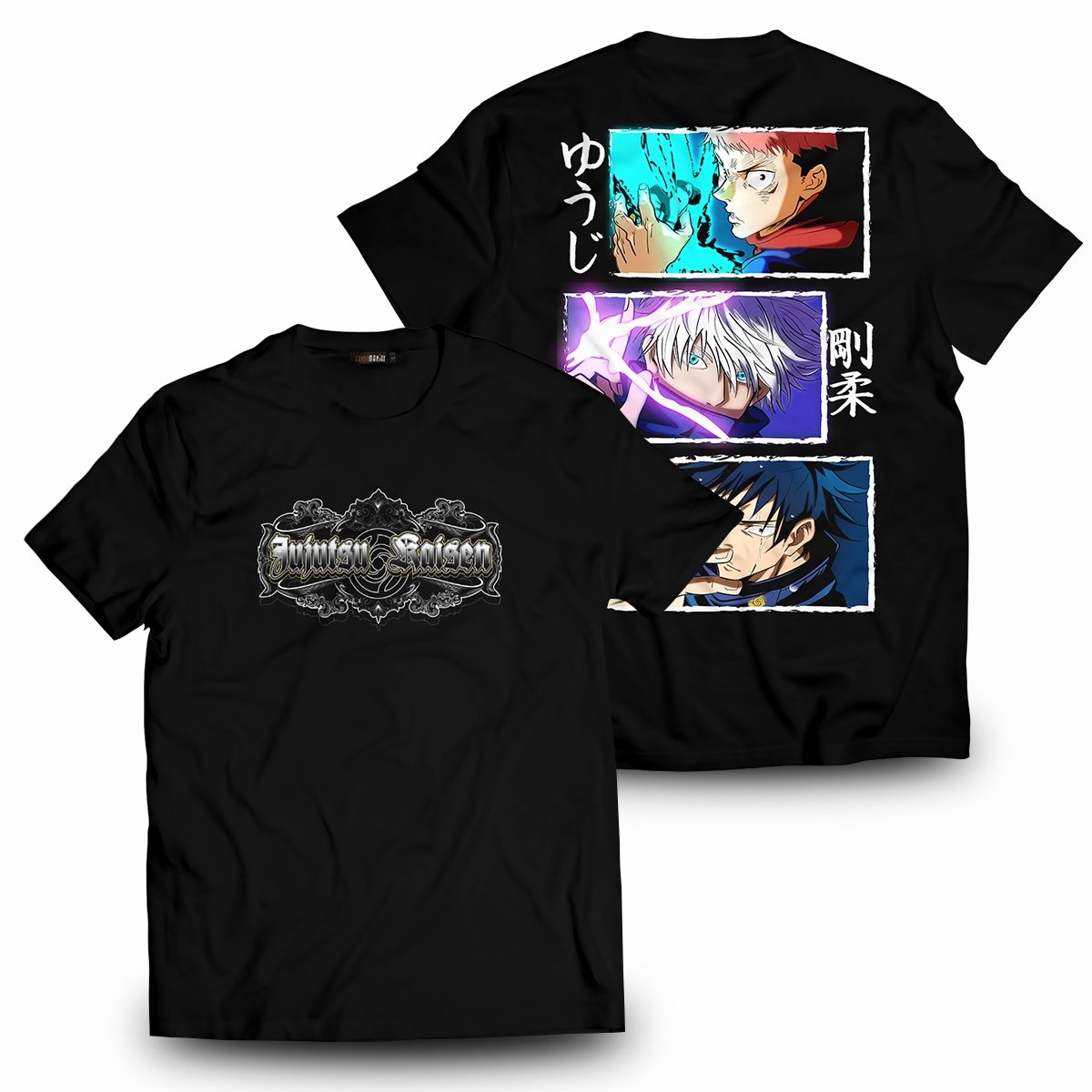 Jujutsu Kaisen T-shirts - Sorcerer Trio Panel Unisex T-Shirt FH0709 13 - Gear Anime sorcerer trio panel unisex t shirt 817697 - Gear Anime