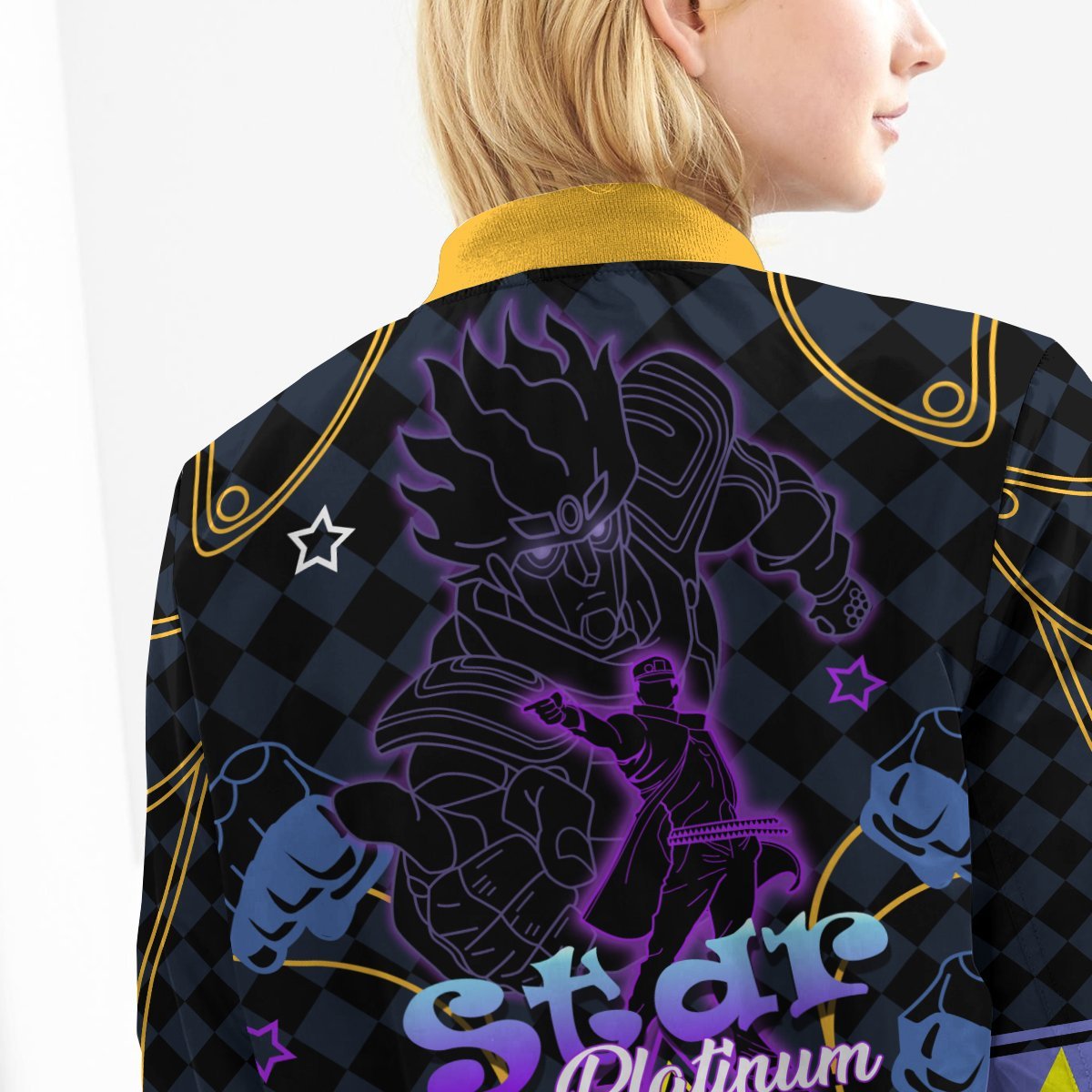 star-platinum-bomber-jacket-497550 star platinum bomber jacket 497550 - Gear Anime