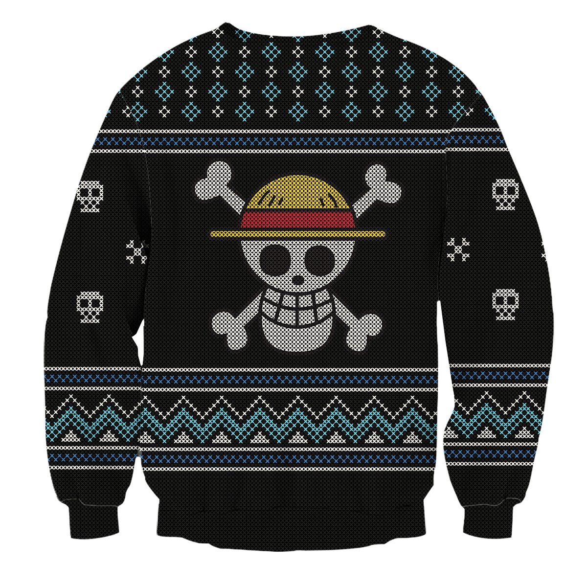 straw-hat-crew-silhouette-unisex-wool-sweater-889027 straw hat crew silhouette unisex wool sweater 889027 - Gear Anime