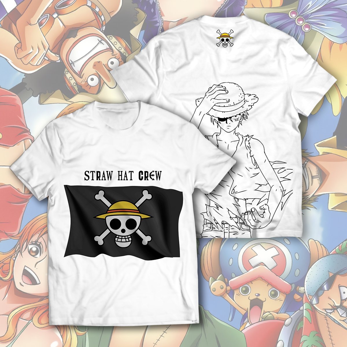 straw-hat-crew-unisex-t-shirt-686807 straw hat crew unisex t shirt 686807 - Gear Anime