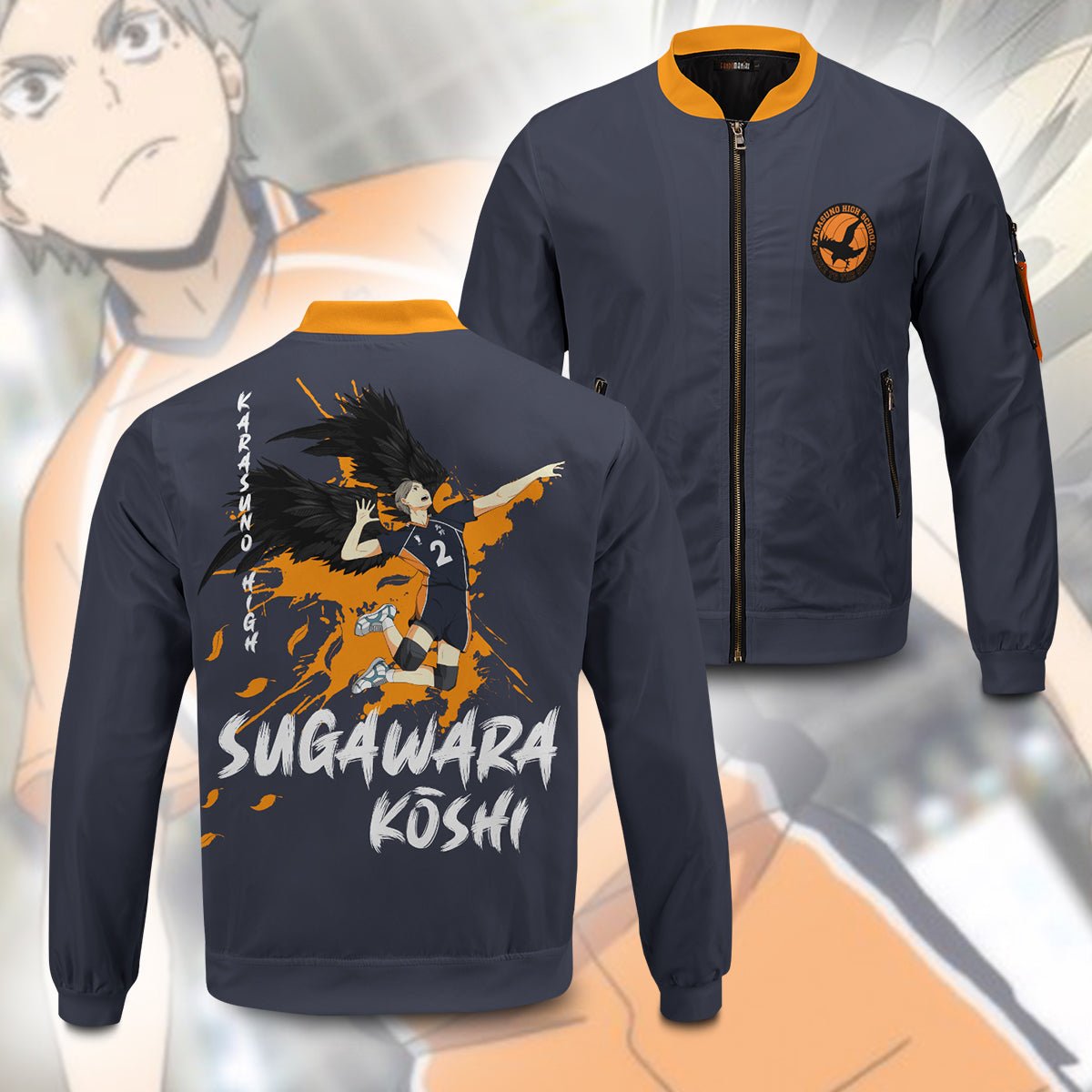 sugawara-wings-bomber-jacket-845787 sugawara wings bomber jacket 845787 - Gear Anime
