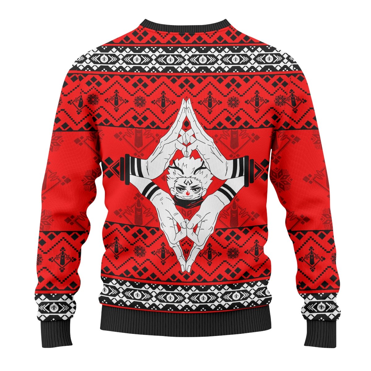 sukuna-christmas-unisex-wool-sweater-124483 sukuna christmas unisex wool sweater 124483 - Gear Anime