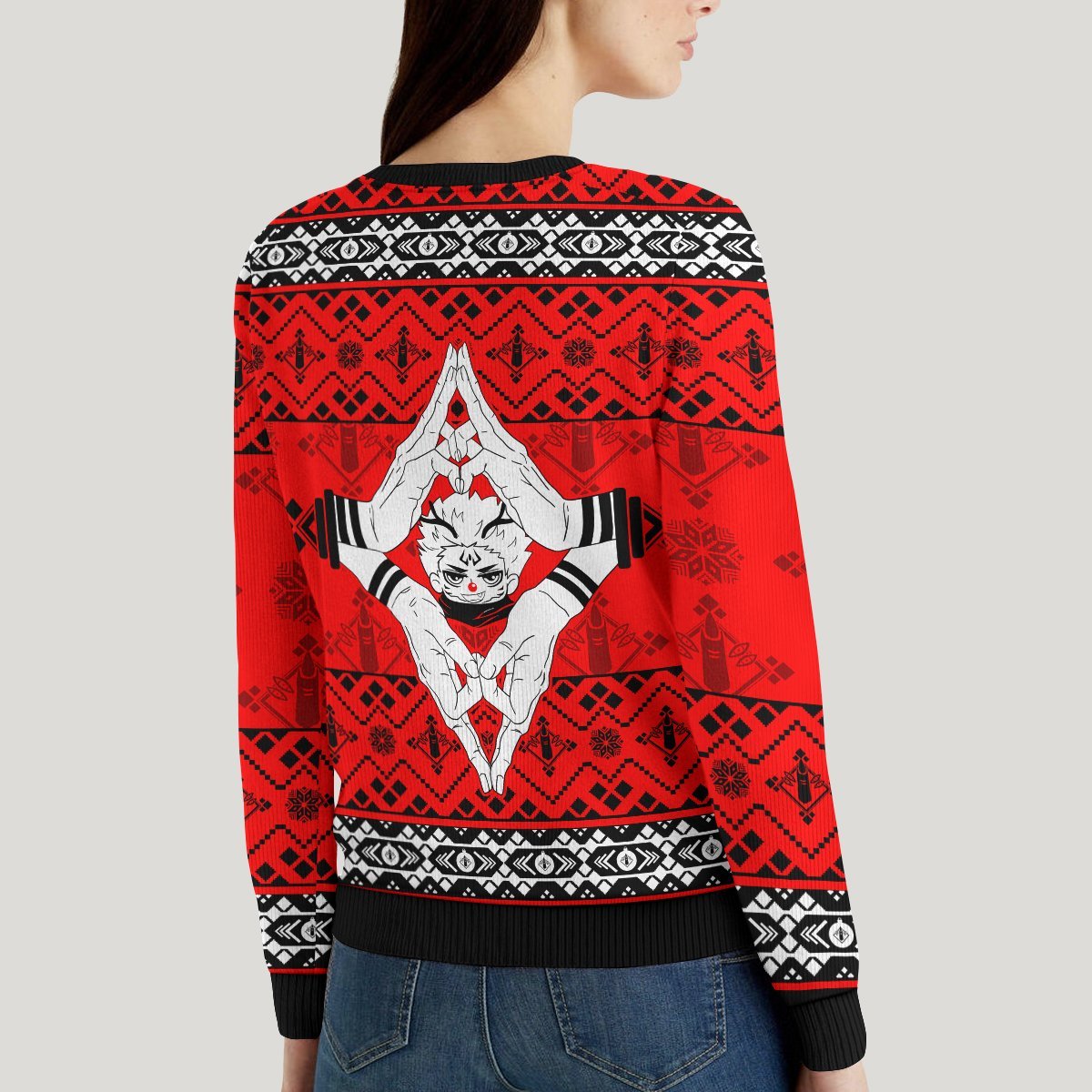 sukuna-christmas-unisex-wool-sweater-875466 sukuna christmas unisex wool sweater 875466 - Gear Anime