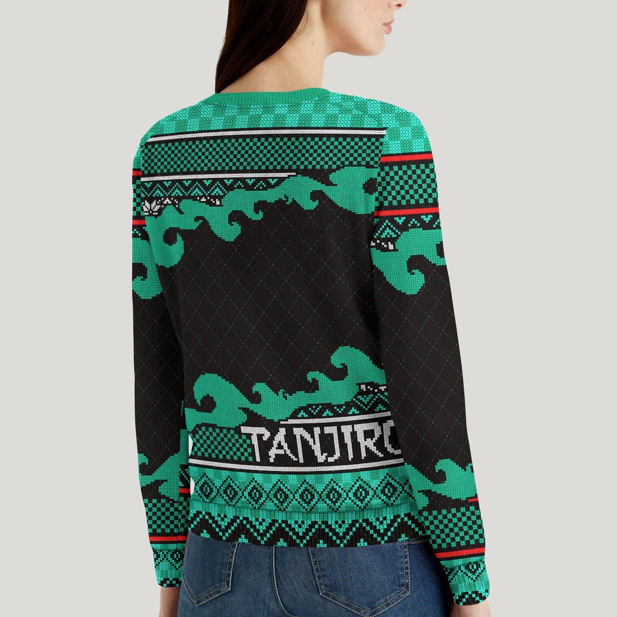 tanjiro-christmas-unisex-wool-sweater-301939 tanjiro christmas unisex wool sweater 301939 - Gear Anime