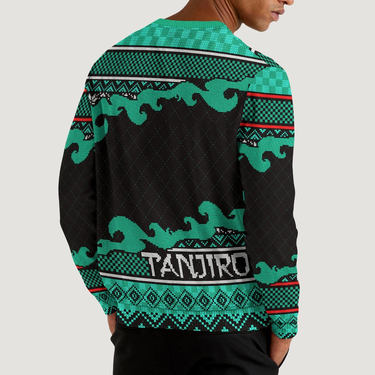 tanjiro-christmas-unisex-wool-sweater-708155 tanjiro christmas unisex wool sweater 708155 - Gear Anime