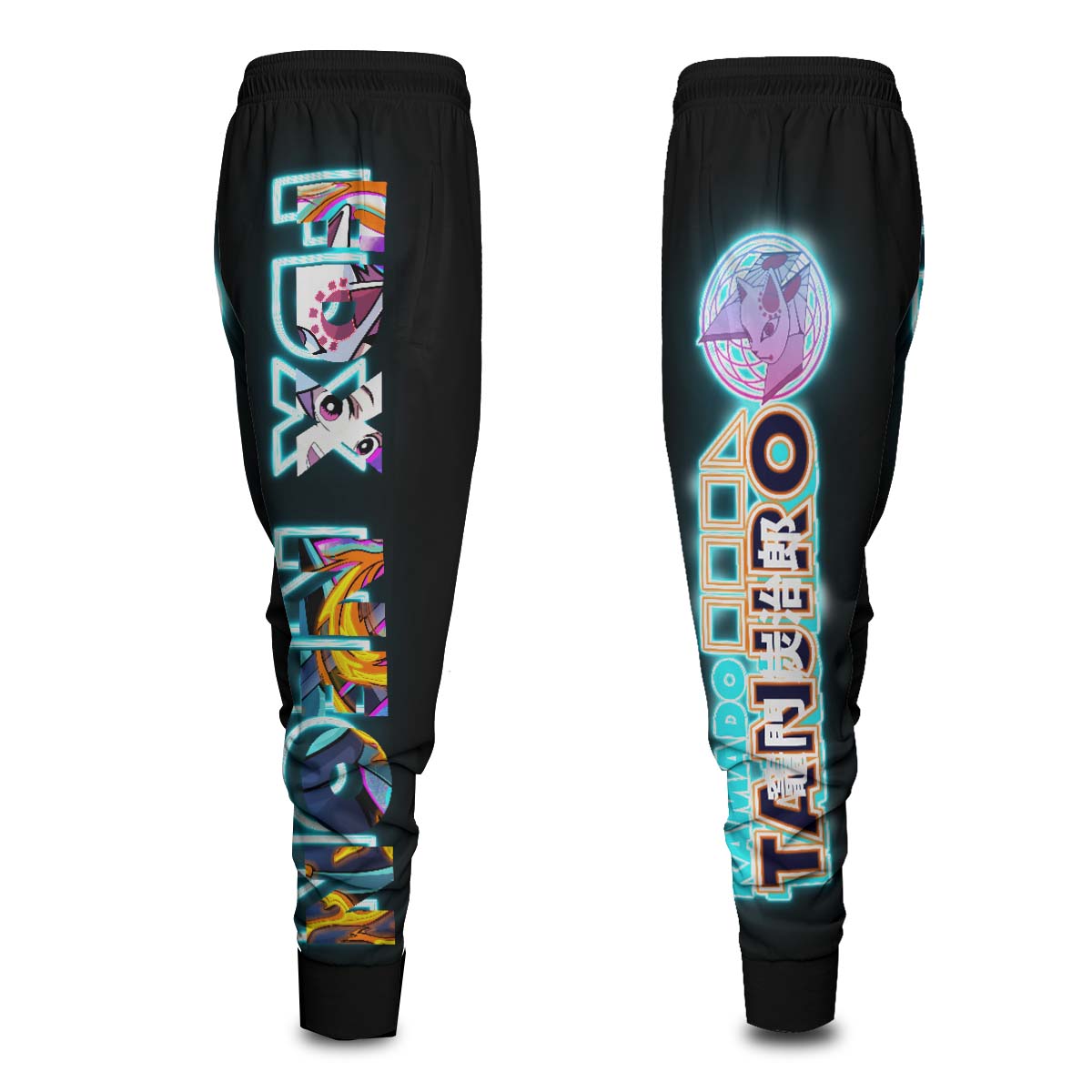 Demon Slayer Joggers - Tanjiro Neon Jogger Pants FH0709 9 - Gear Anime tanjiro neon jogger pants 435592 - Gear Anime