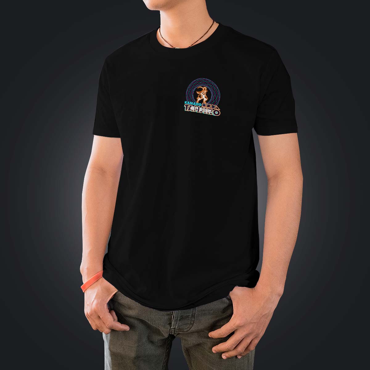 tanjiro-neon-unisex-t-shirt-154087 tanjiro neon unisex t shirt 154087 - Gear Anime