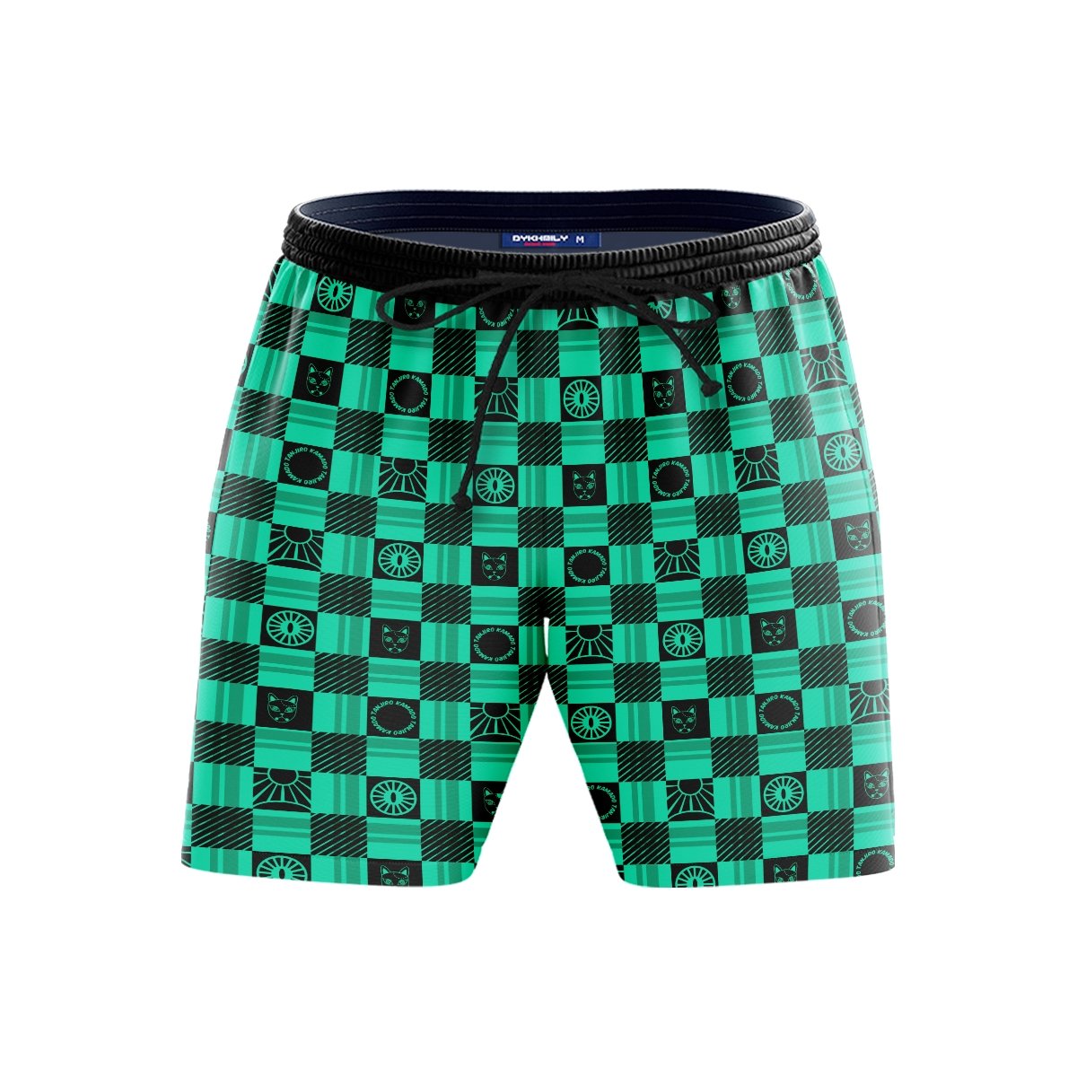 tanjiro-plaid-beach-shorts-246582 tanjiro plaid beach shorts 246582 - Gear Anime