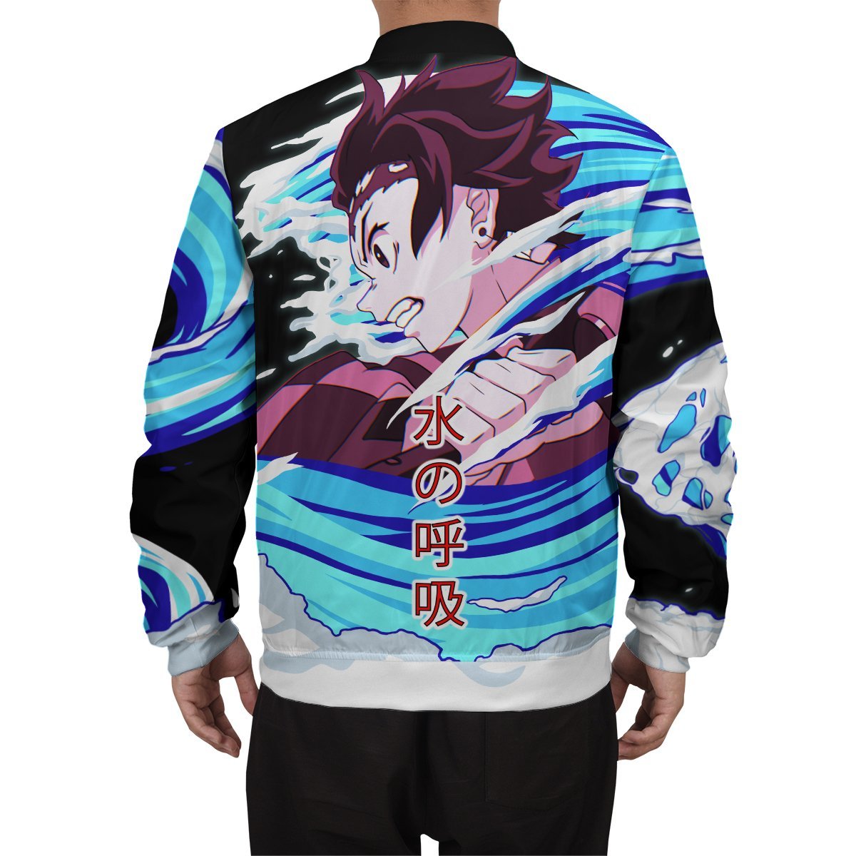 tanjiro-water-style-bomber-jacket-895327 tanjiro water style bomber jacket 895327 - Gear Anime