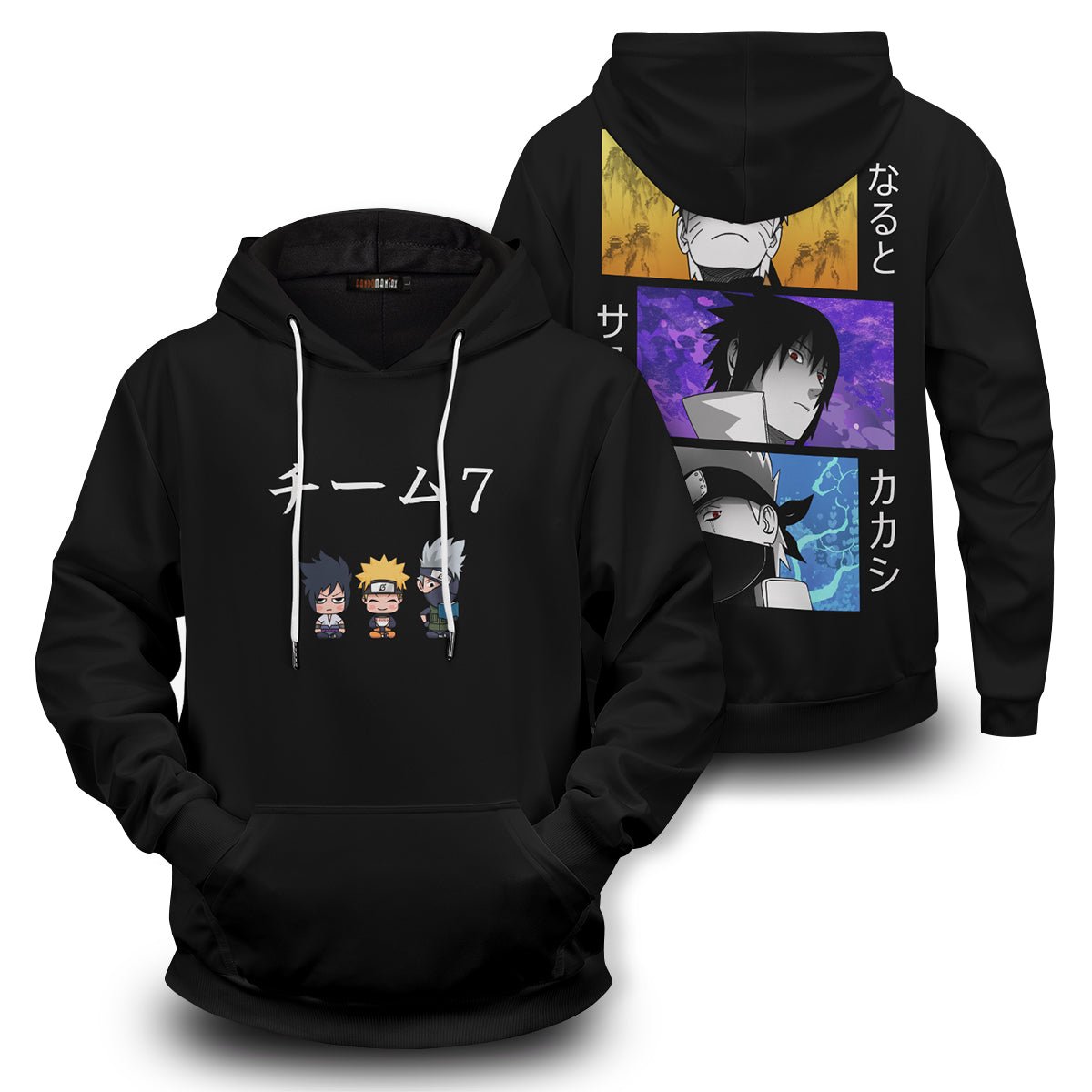 Naruto Hoodies - Team 7 Panel Unisex Pullover Hoodie FH0709 5 - Gear Anime team 7 panel unisex pullover hoodie 787428 - Gear Anime