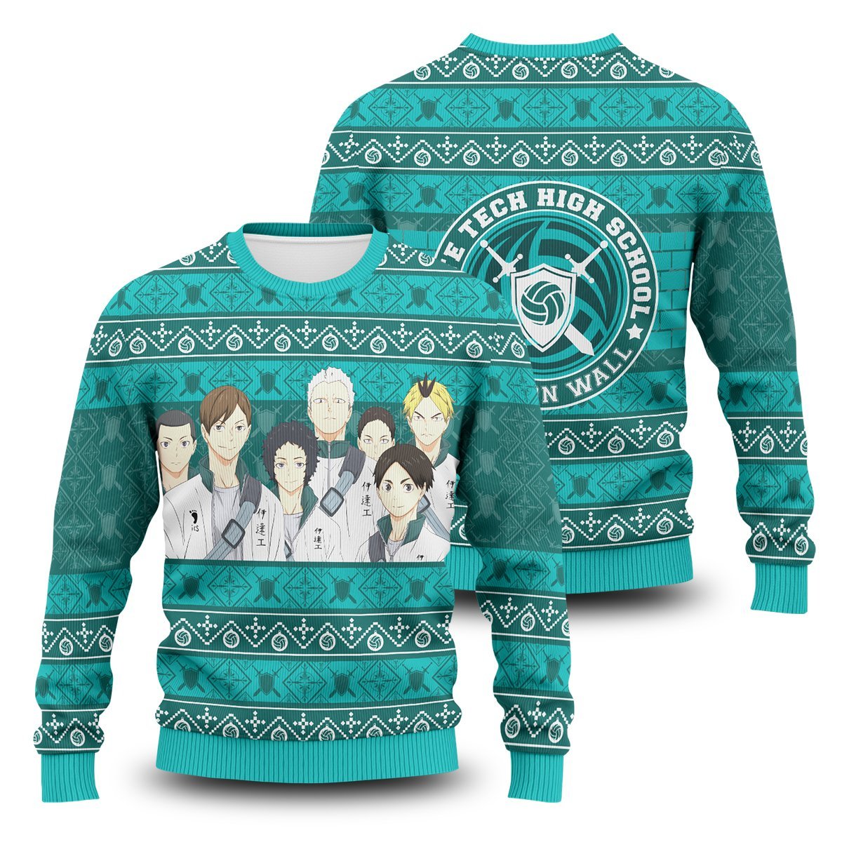 Haikyuu Sweaters - Team Iron Wall Unisex Wool Sweater FH0709 7 - Gear Anime team iron wall unisex wool sweater 622168 - Gear Anime