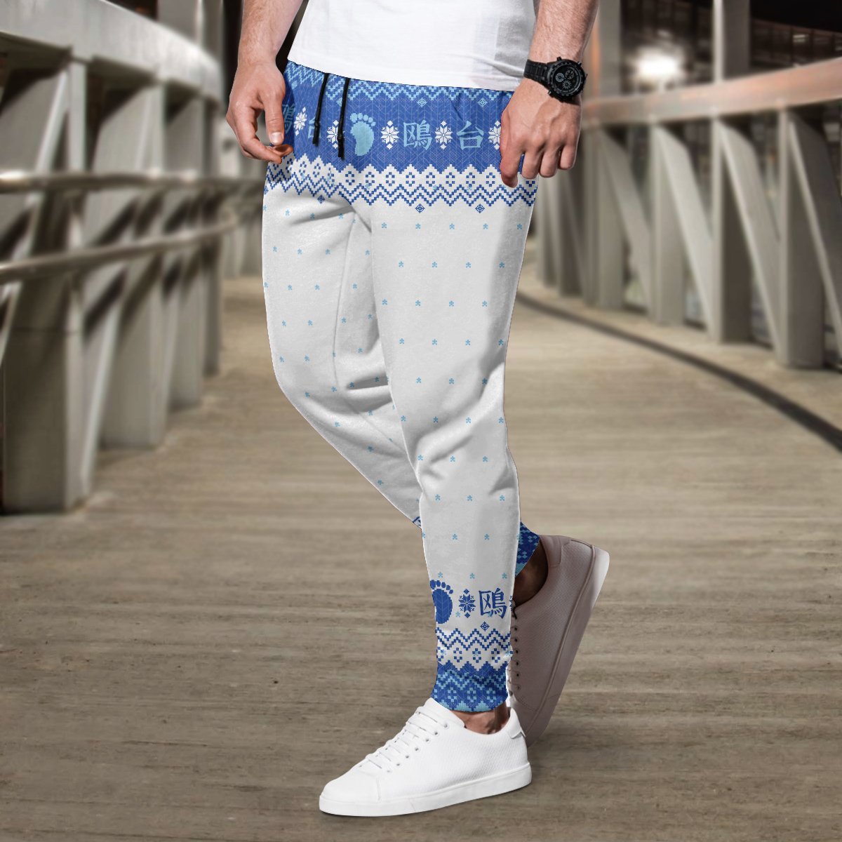 team-kamomedai-christmas-jogger-pants-137151 team kamomedai christmas jogger pants 137151 - Gear Anime