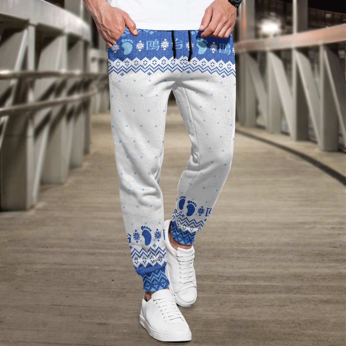 team-kamomedai-christmas-jogger-pants-533748 team kamomedai christmas jogger pants 533748 - Gear Anime