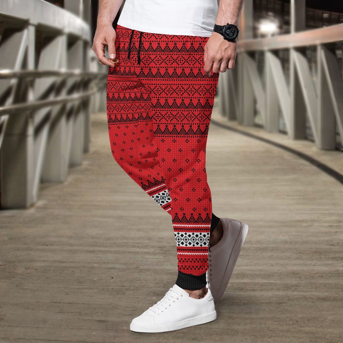 team-nekoma-christmas-jogger-pants-709574 team nekoma christmas jogger pants 709574 - Gear Anime