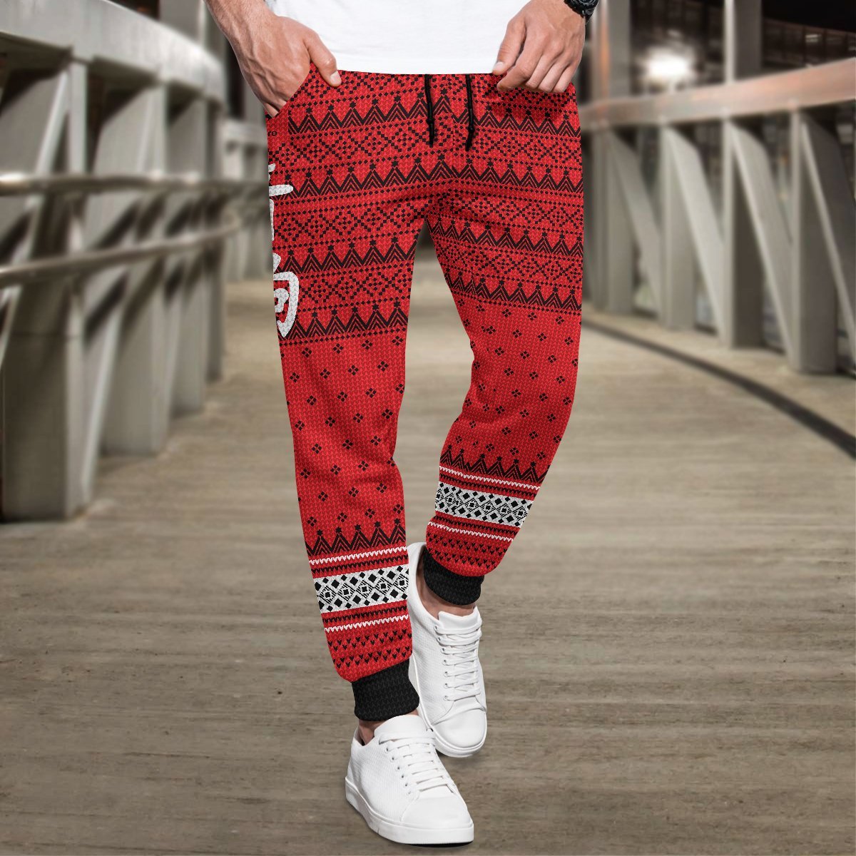 team-nekoma-christmas-jogger-pants-779310 team nekoma christmas jogger pants 779310 - Gear Anime