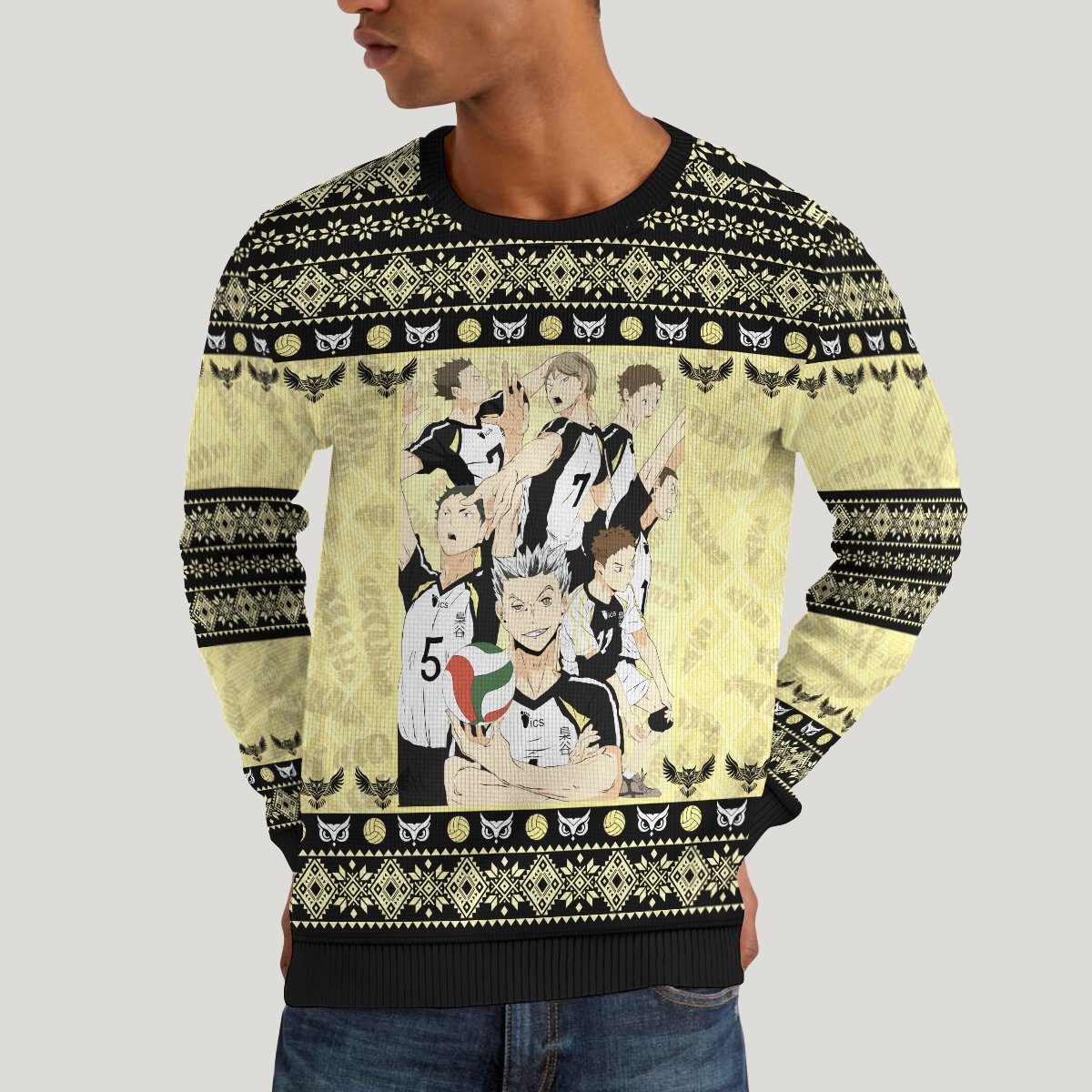 team-owl-unisex-wool-sweater-907837 team owl unisex wool sweater 907837 - Gear Anime