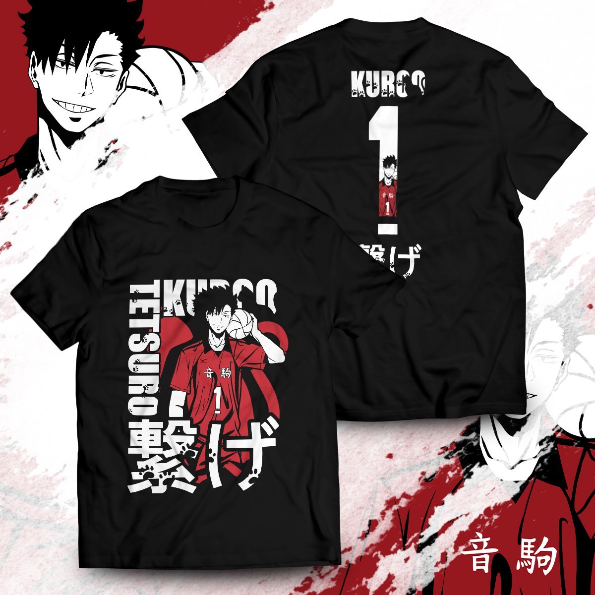 tetsuro-kuroo-unisex-t-shirt-228947 tetsuro kuroo unisex t shirt 228947 - Gear Anime