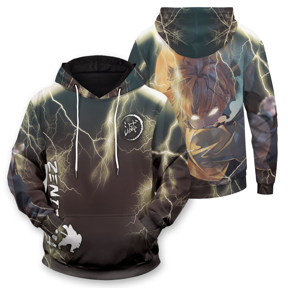 Demon Slayer Hoodies - Thunderclap Flash Style Unisex Pullover Hoodie FH0709 7 - Gear Anime thunderclap flash style unisex pullover hoodie 603082 - Gear Anime