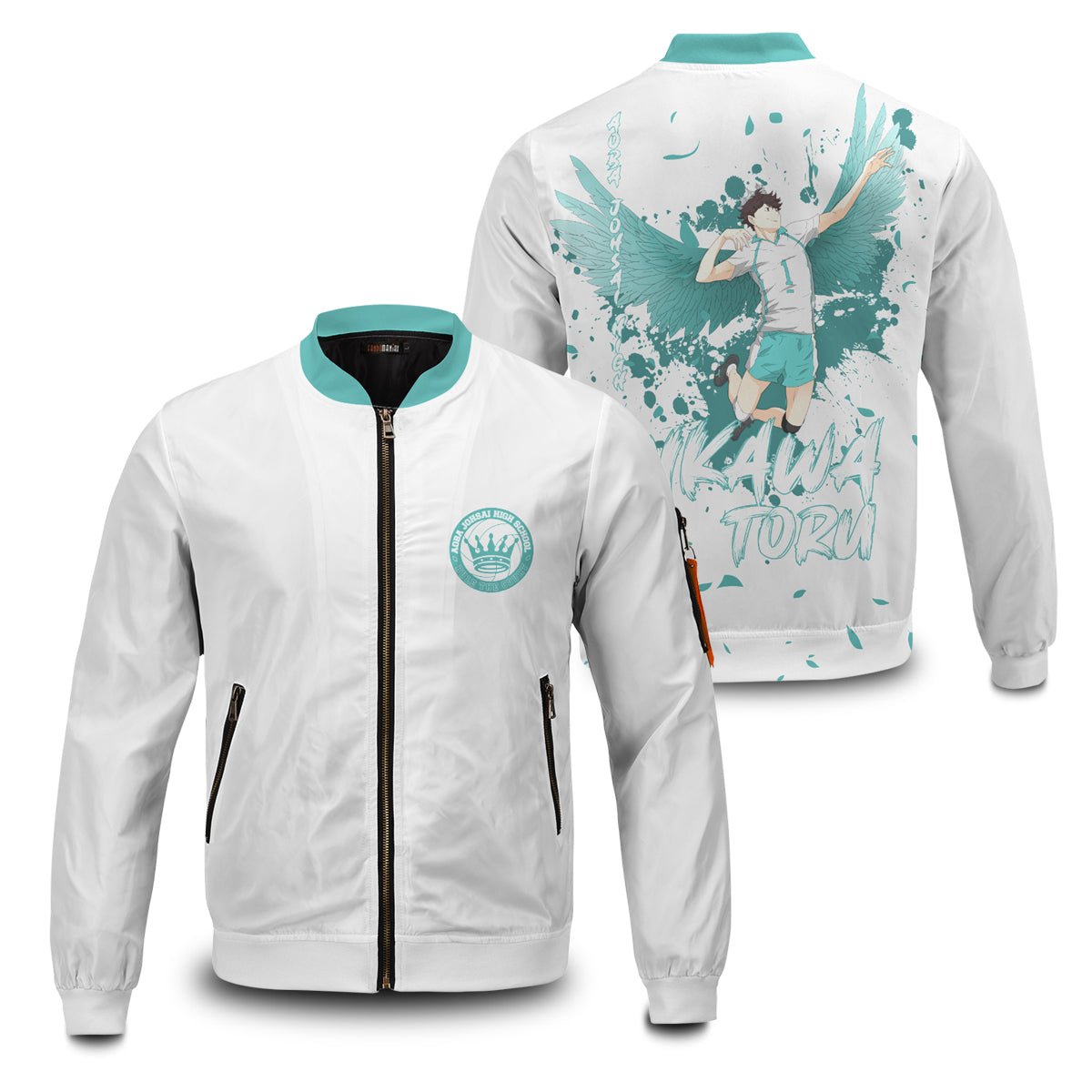 Haikyuu Jackets - Toru Wings Bomber Jacket FH0709 10 - Gear Anime toru wings bomber jacket 643544 - Gear Anime