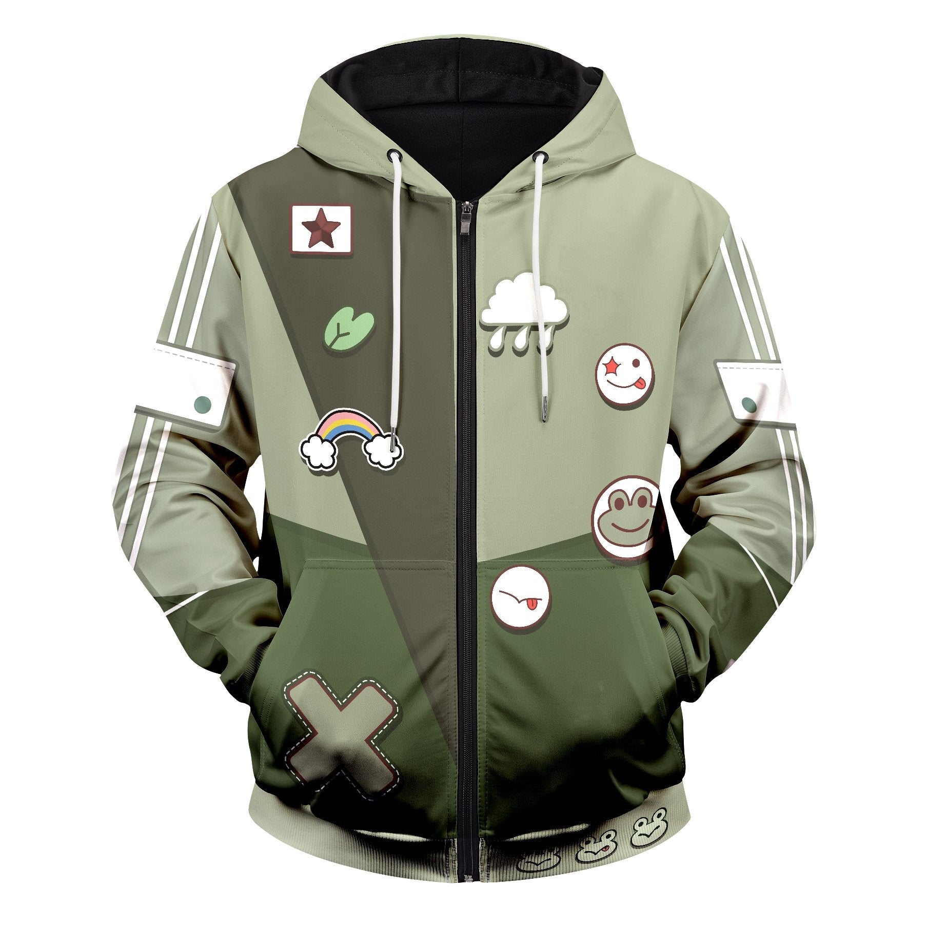 MHA Hoodies - Tsuyu Asui Unisex Zipped Hoodie FH0709 9 - Gear Anime tsuyu asui unisex zipped hoodie 411160 - Gear Anime