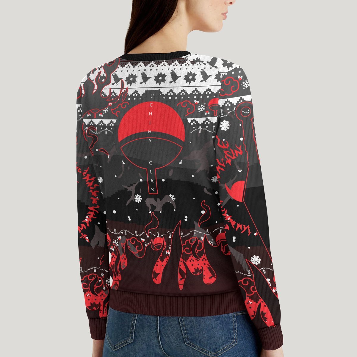 uchiha-emblem-unisex-wool-sweater-129694 uchiha emblem unisex wool sweater 129694 - Gear Anime