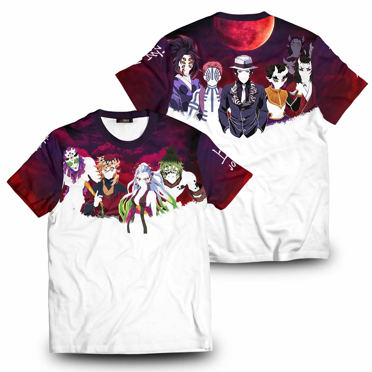 Demon Slayer T-Shirts - Upper Moon Squad Unisex T-Shirt FH0709 7 - Gear Anime upper moon squad unisex t shirt 632545 - Gear Anime