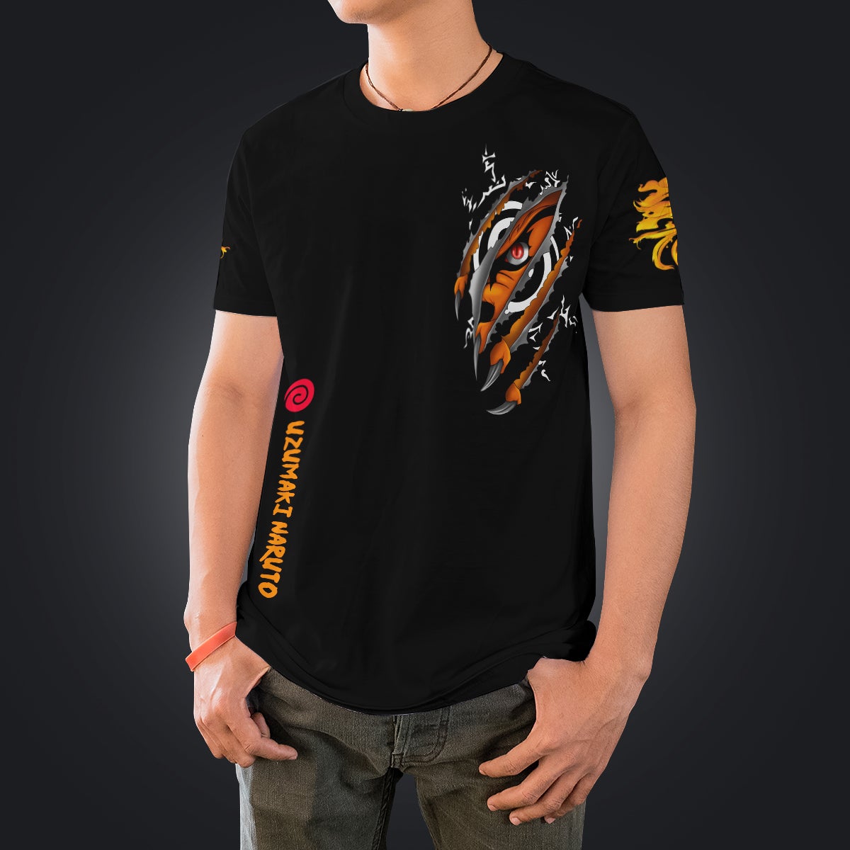 uzumaki-demon-fox-unisex-t-shirt-376440 uzumaki demon fox unisex t shirt 376440 - Gear Anime