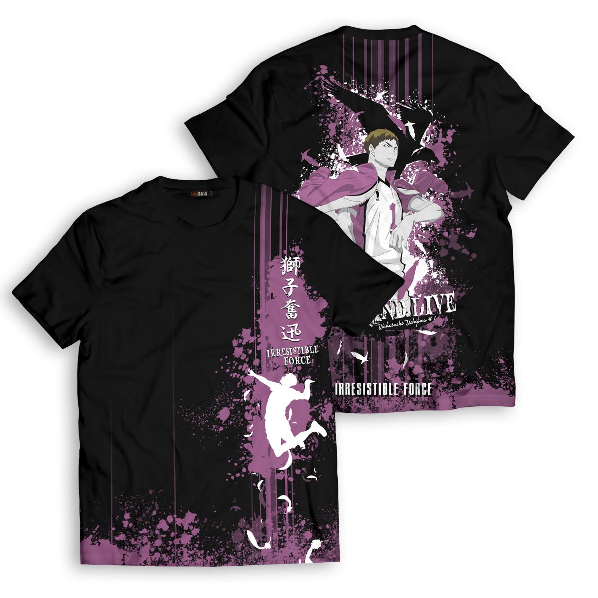 Haikyuu T-Shirts - Wakatoshi Spirit Unisex T-Shirt FH0709 6 - Gear Anime wakatoshi spirit unisex t shirt 751692 - Gear Anime