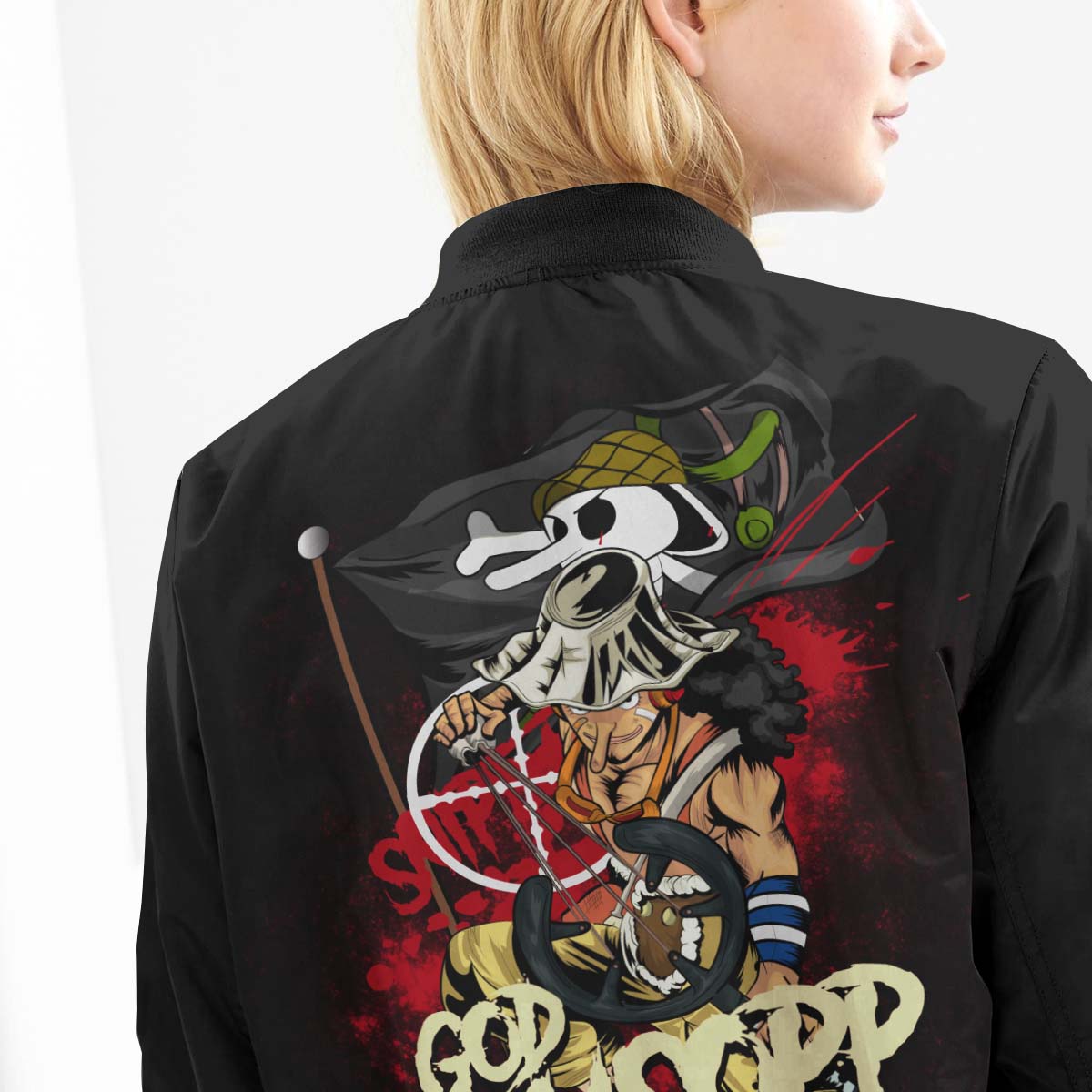 warrior-usopp-bomber-jacket-600788 warrior usopp bomber jacket 600788 - Gear Anime