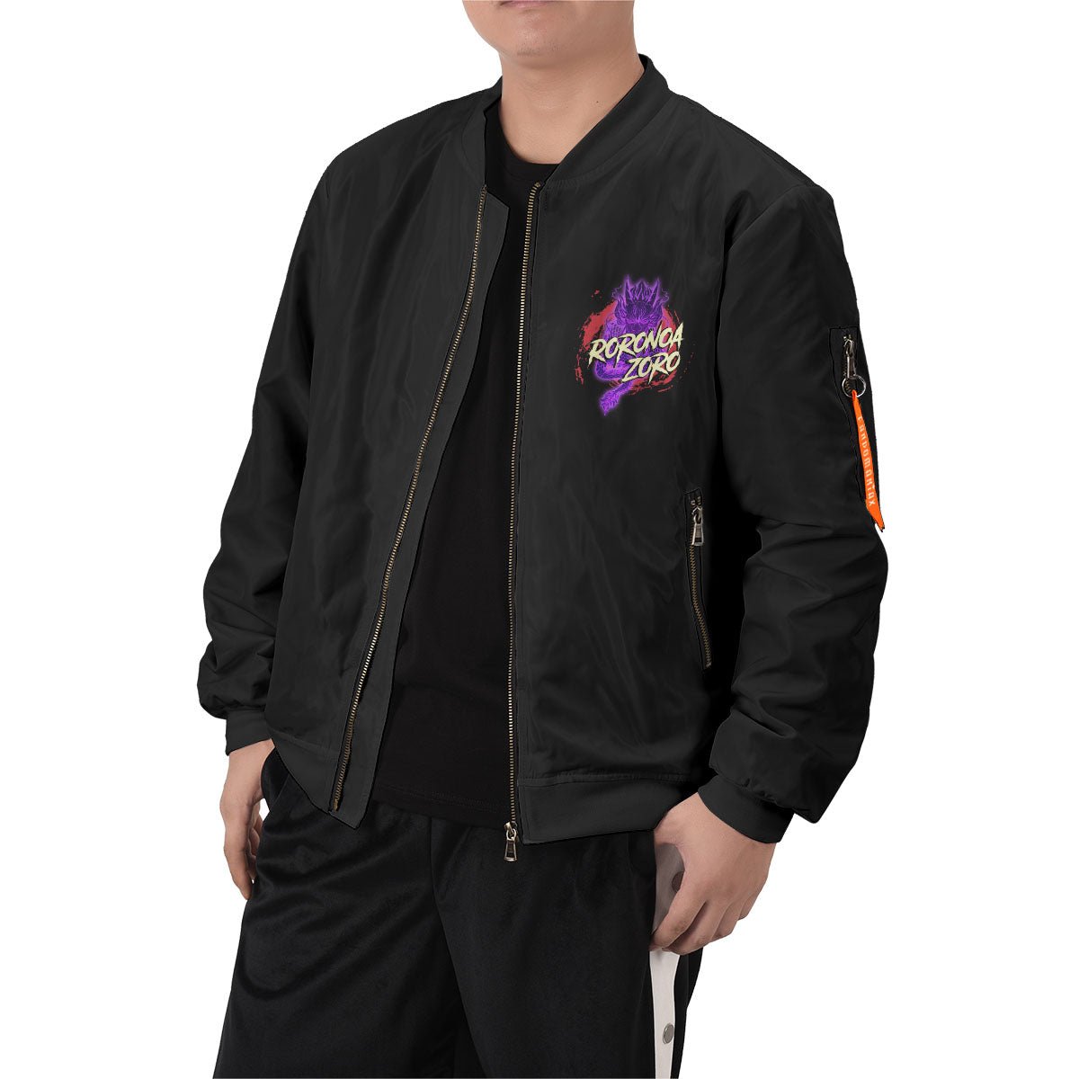 warrior-zoro-bomber-jacket-404058 warrior zoro bomber jacket 404058 - Gear Anime