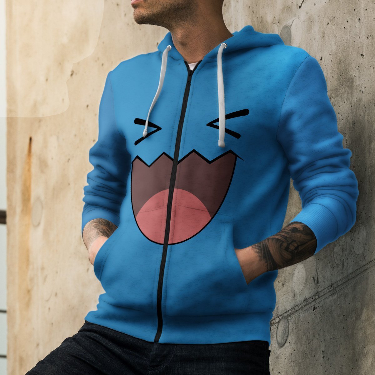 wobuffet-unisex-zipped-hoodie-163948 wobuffet unisex zipped hoodie 163948 - Gear Anime