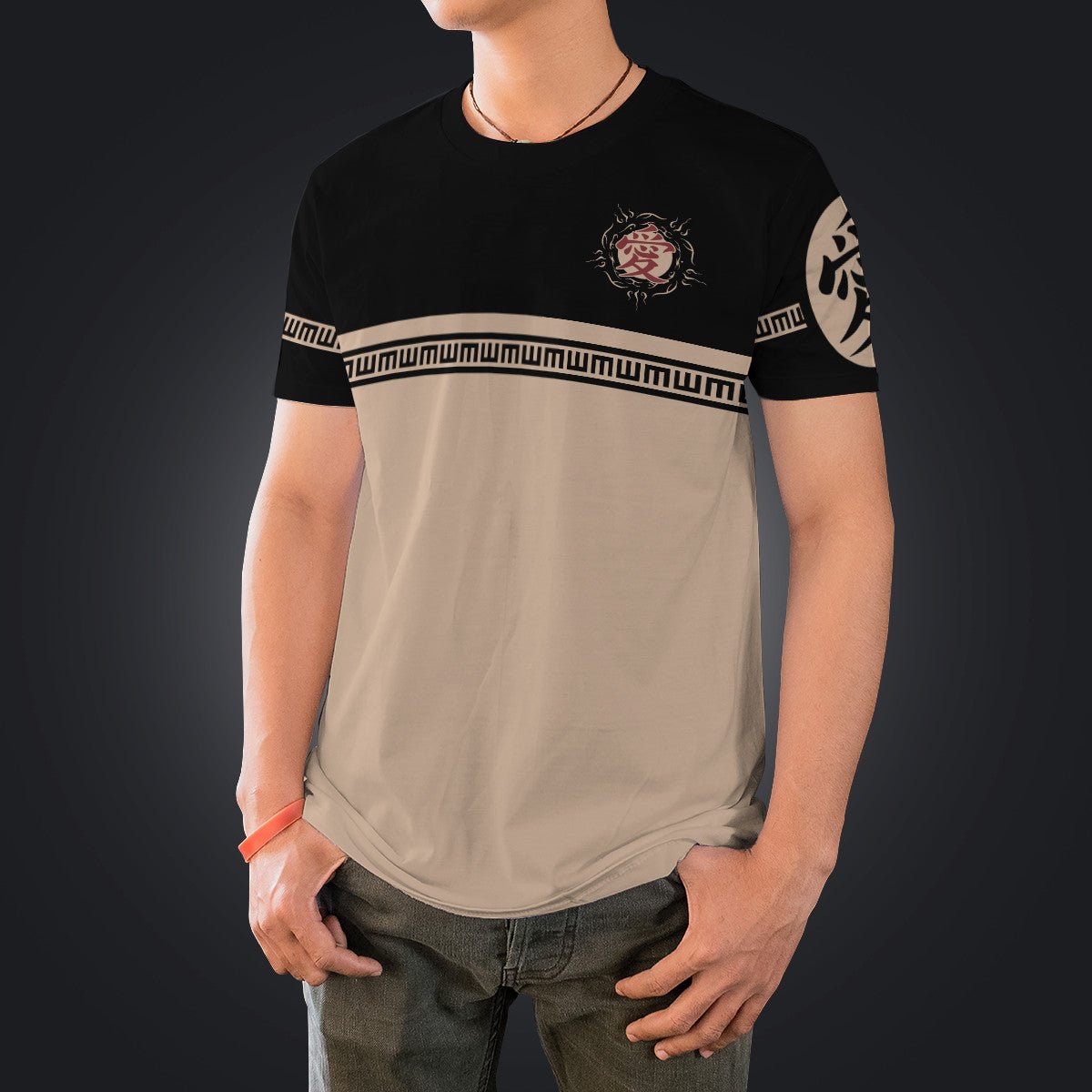 yin-yang-gaara-shukaku-unisex-t-shirt-240566 yin yang gaara shukaku unisex t shirt 240566 - Gear Anime