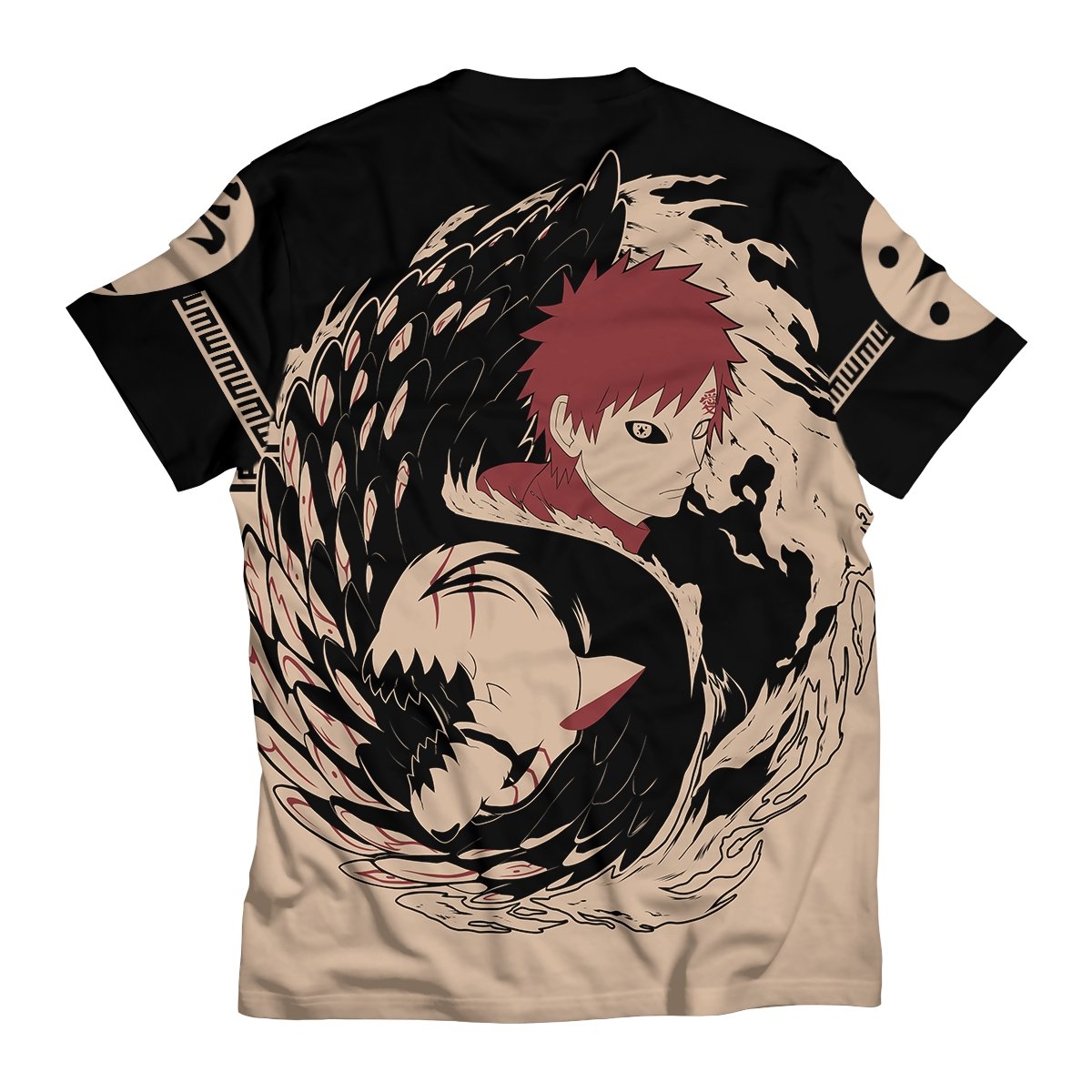 yin-yang-gaara-shukaku-unisex-t-shirt-606663 yin yang gaara shukaku unisex t shirt 606663 - Gear Anime