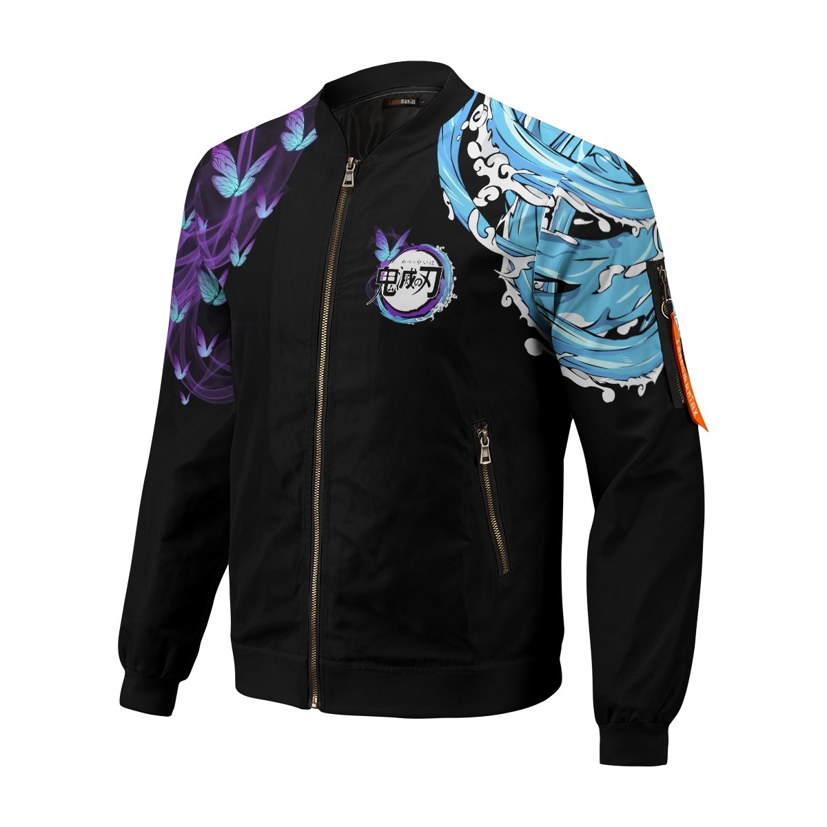 yin-yang-giyu-shinobu-bomber-jacket-510931 yin yang giyu shinobu bomber jacket 510931 - Gear Anime
